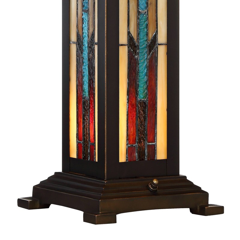 Tiffany Style Night Light Table Lamp with Table Top Dimmer Stained Glass Bedroom gallery