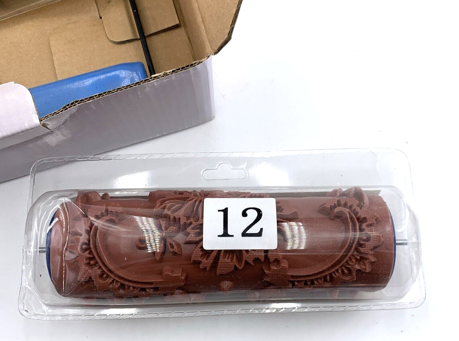 Patterned Paint Roller Decorative 7 Inch Texture Rubber Roller Floral NEW gallery
