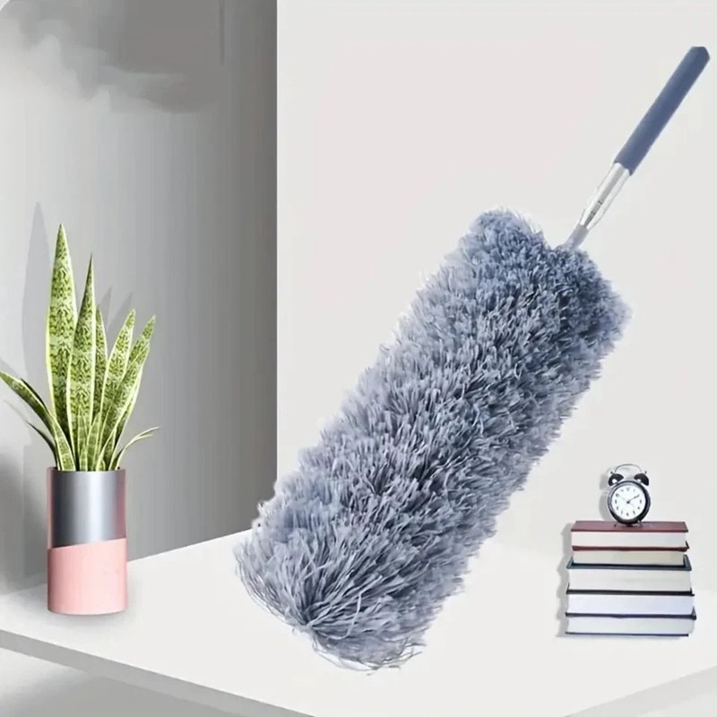 Microfiber Duster Soft Feather Dusting Brush Household Extendable Cleaning Tool gallery