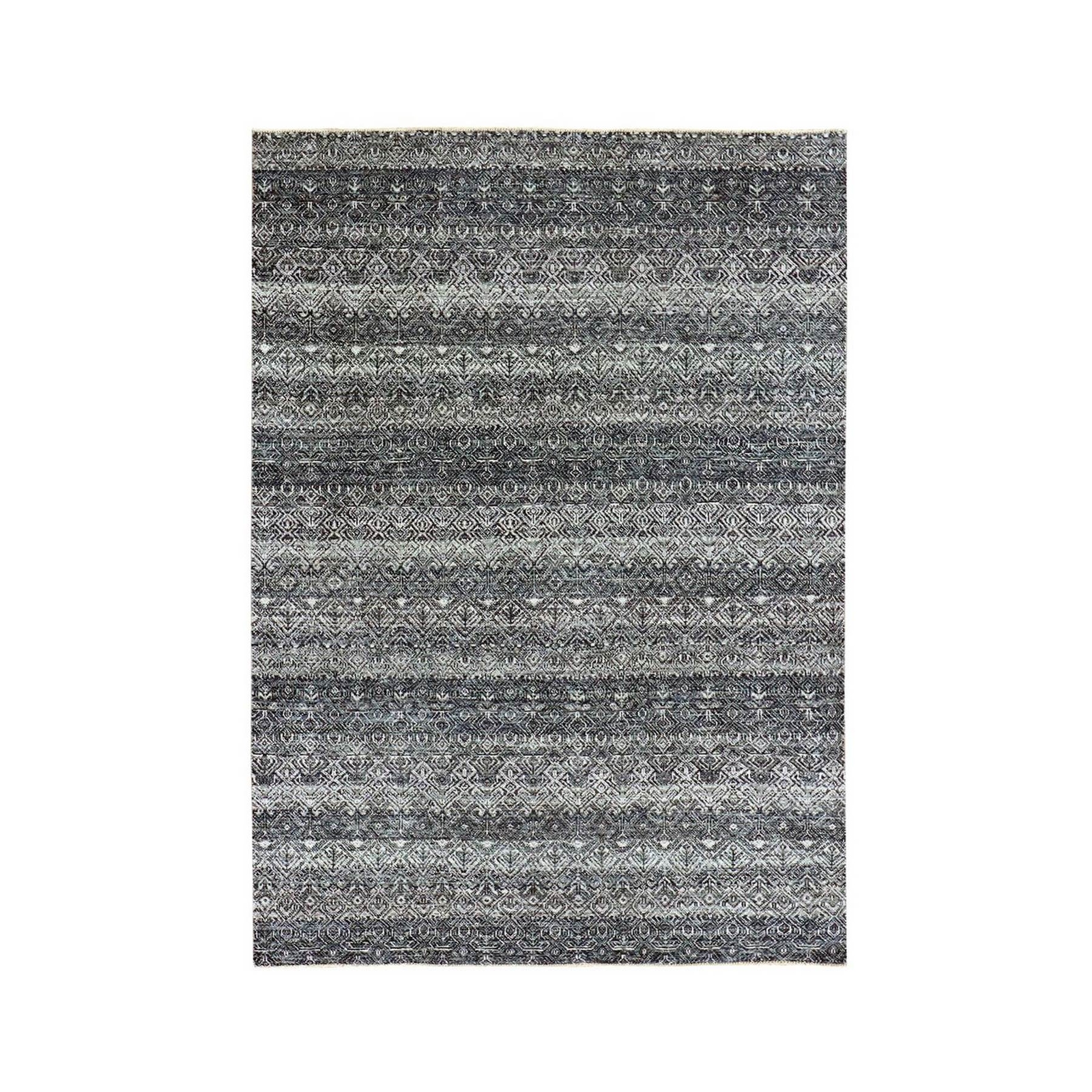 5' x 7'1" Gray 100% Wool Hand Knotted Kohinoor Herrita Oriental Rug R79664 gallery