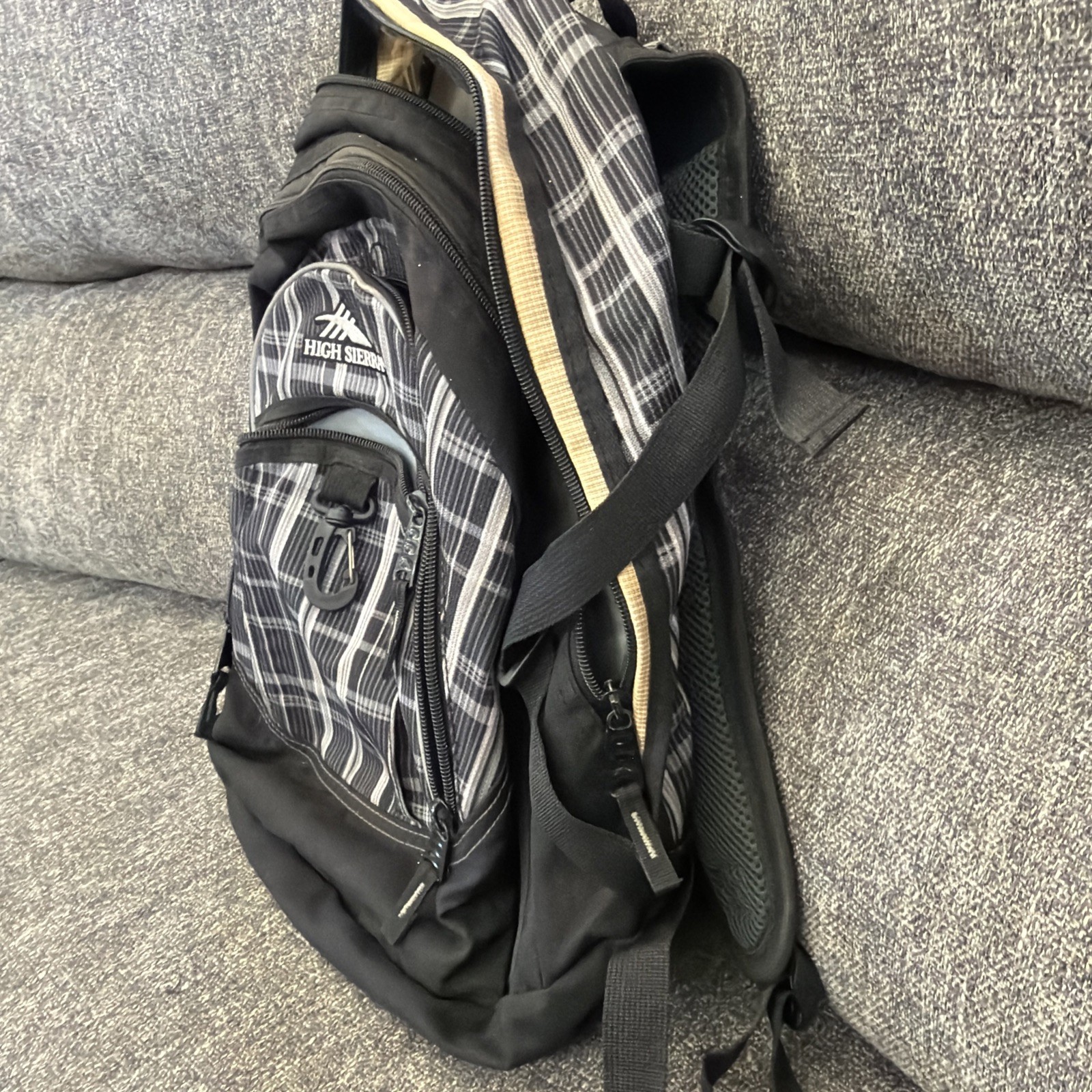 high sierra backpack black
