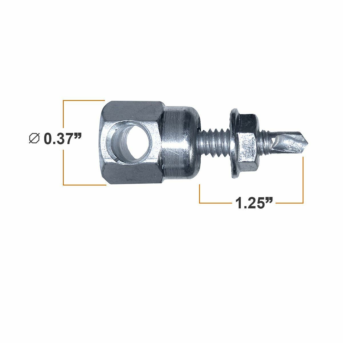 Sammys SWDR 516 3/8 Inch Horizontal Thread Rod 5/16-18 x 1-1/4 Inch Screw 50 Pcs gallery
