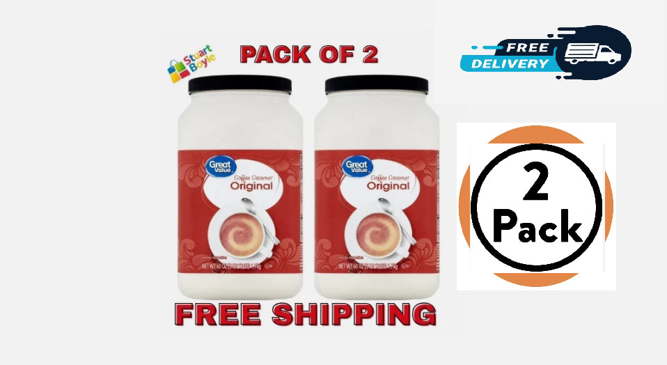 (2 pack ) Great Value Original Value Size Coffee Creamer, 60 oz gallery