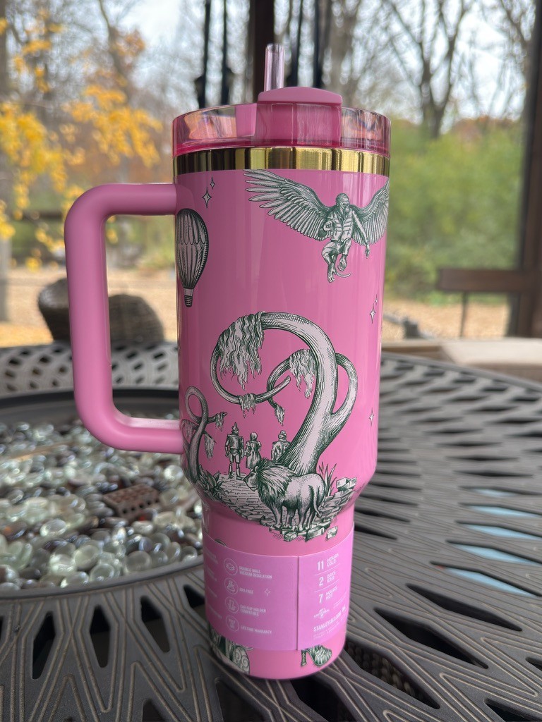 Stanley x Wicked For Good 40oz FlowState Quencher Tumbler Ozian Reprise IN HAND gallery