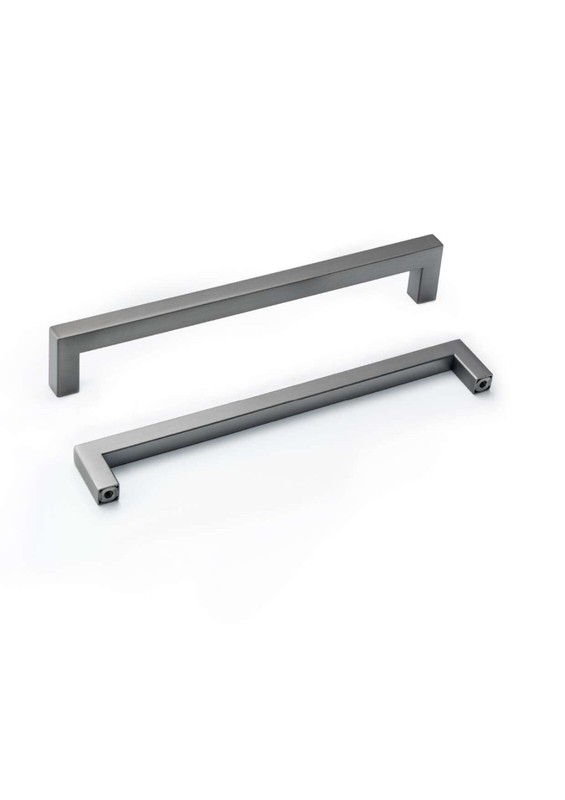 Square Bar Pull Stainless Steel Cabinet Handle Pewter Charcoal Gray. 8 more col. gallery