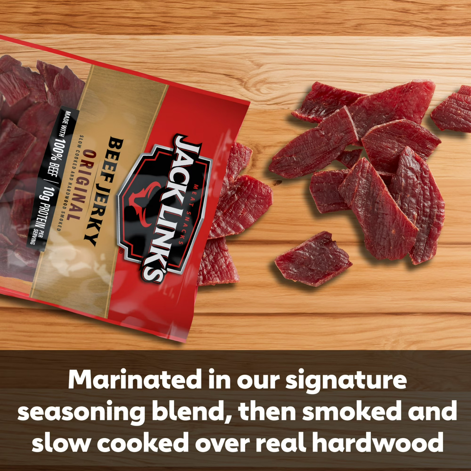 Jack Link’s Beef Jerky, Original, Made with 100% Beef, 5 oz gallery