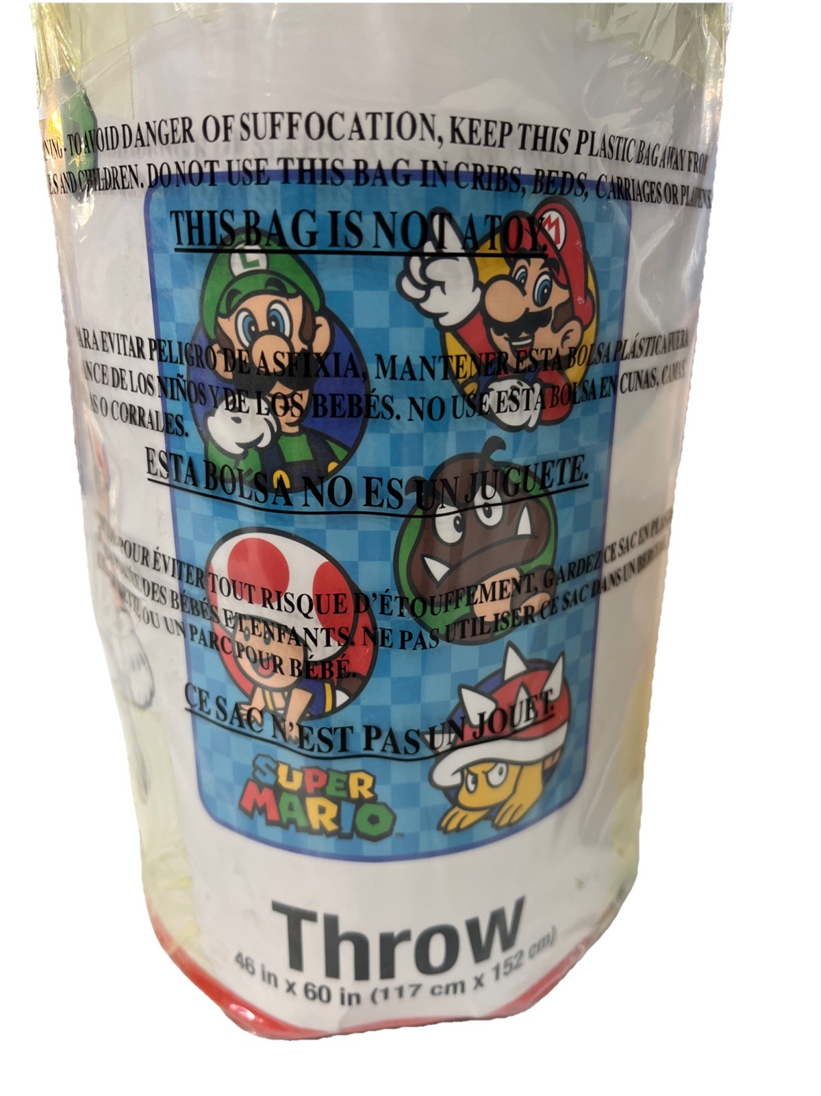 Super Mario Throw Blanket 46 In x 60 In (117 cm x 152 cm) gallery