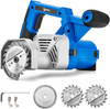 Toe Kick Saw EKS85, 3-3/8 In. Blades, 2 Alloy Blade for Woods, 1 Diamond Blade f gallery