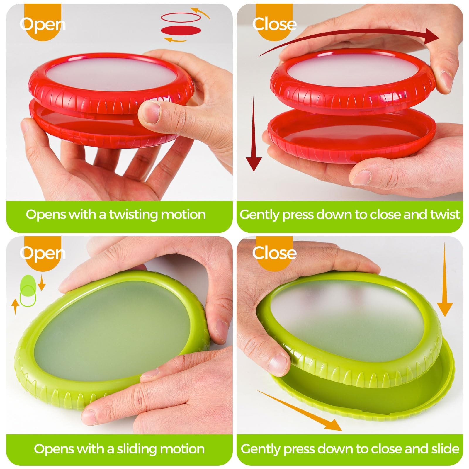 Avocado Saver Onion Storage Reusable Silicone Fruit Vegetable Containers gallery