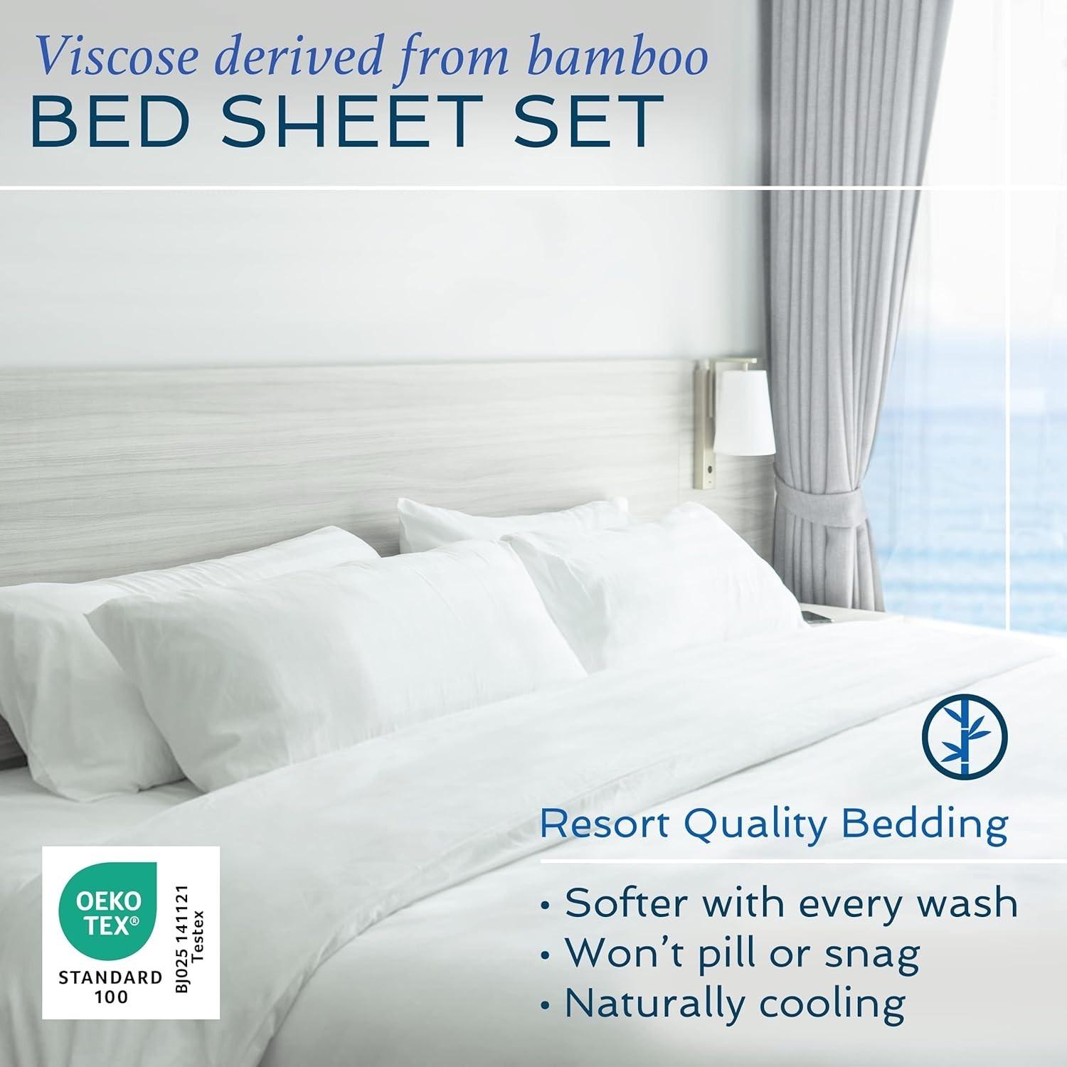 Hotel Sheets Direct 100% Viscose Derived from Bamboo Queen Queen, Sand BRAND NEW gallery