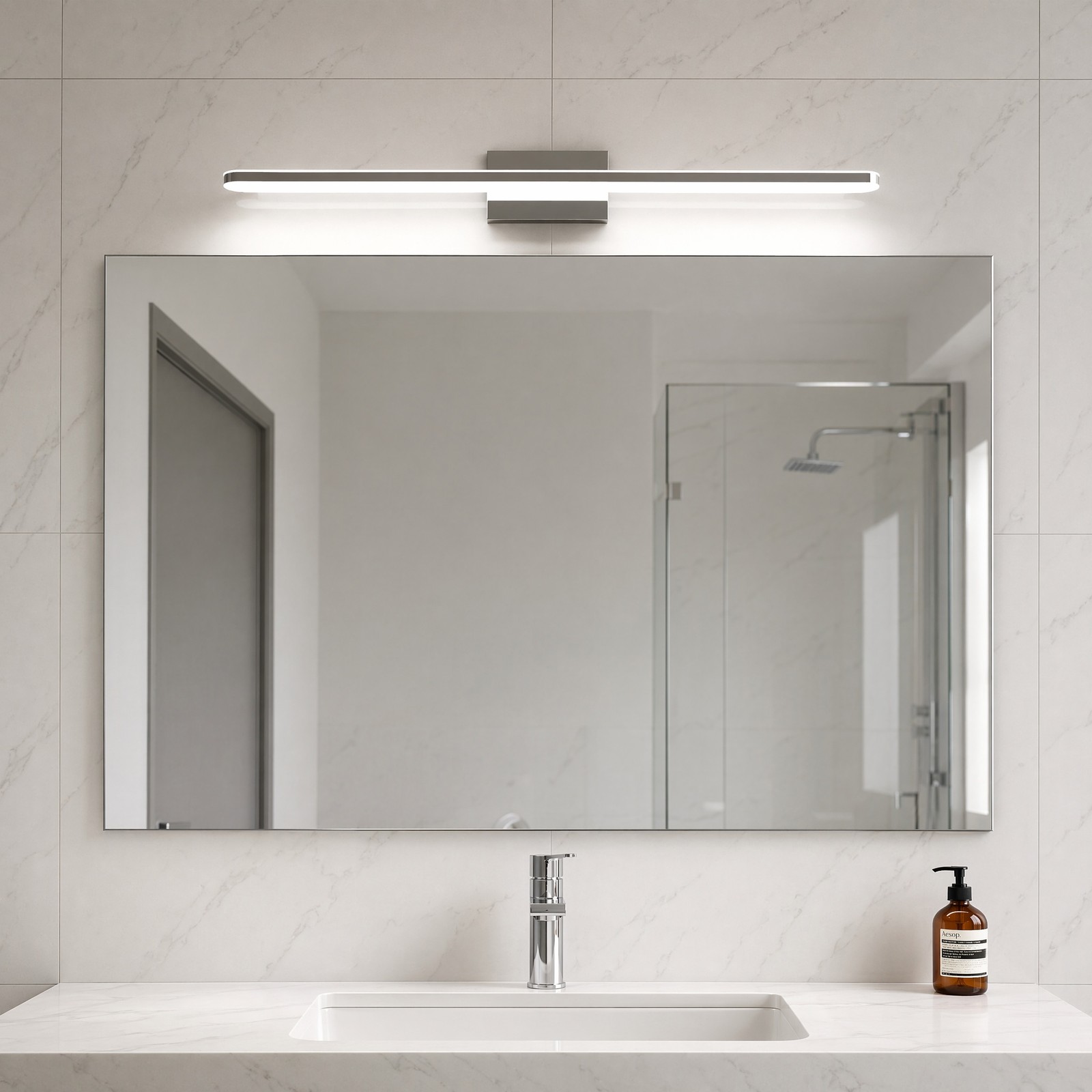39 inch Modern Chrome LED Vanity Light Bathroom Over Mirror Wall Sconce Fixture gallery