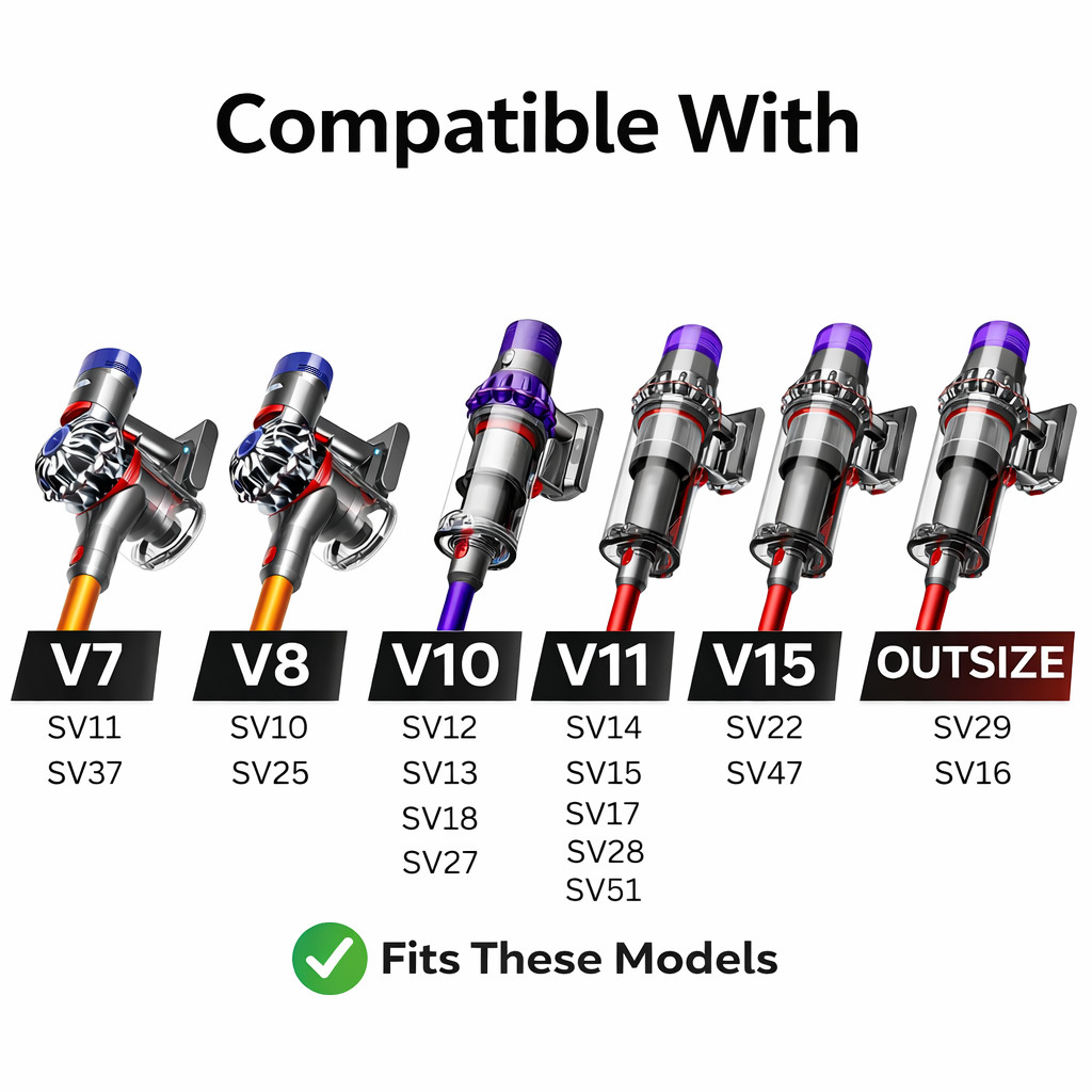 Extension Hose Brush Crevice for Dyson V7 V8 V10 V11 V15 Duster Tool Accessories gallery