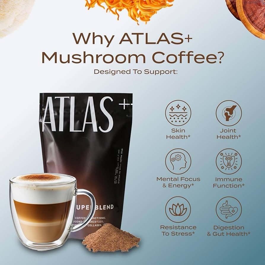 Atlas+ Coffee Superblend– Instant Mushroom Coffee with Lion’s Mane Exp ‘27-28 gallery