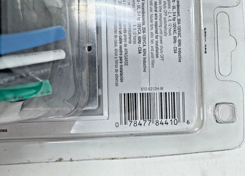 Leviton 6212H Programmable Hourly Timer 2-4-8-12 Hours gallery