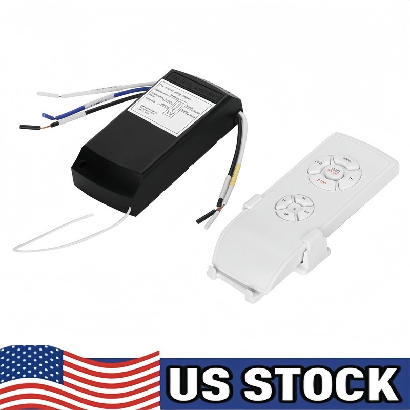 Universal Ceiling Fan Lamp Light Remote Control Receiver Kit Timing Wireless 15M gallery