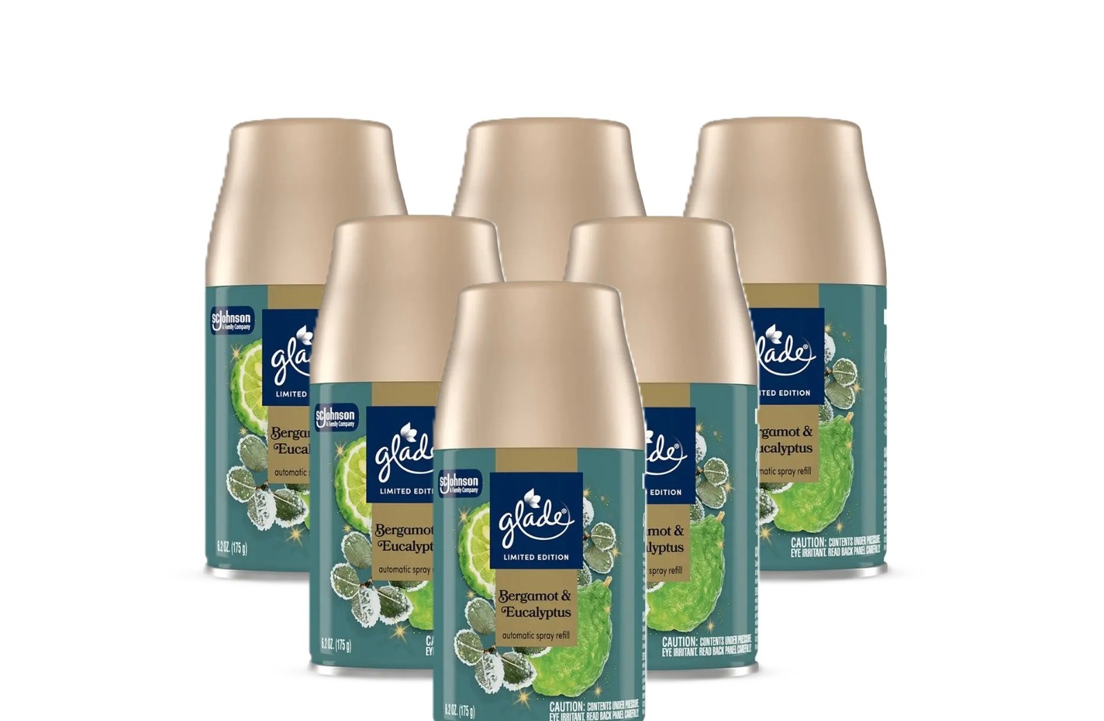 NEW Glade Automatic Spray Refill Bergamot & Eucalyptus - 6 PACK gallery