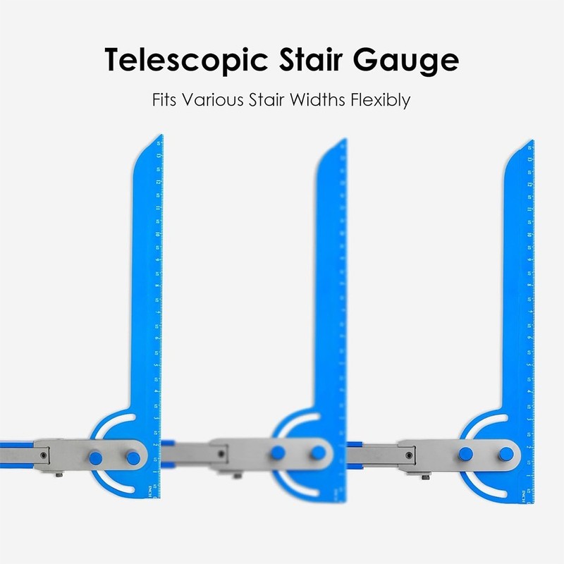 Adjustable Dual Nut Locking Stair Tread Template Tool Jig Stair Gauge Measuring gallery