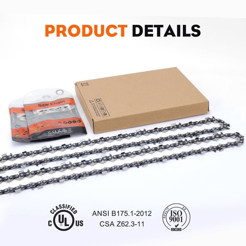 2X 20" Full Chisel Saw Chain for Echo CS590 Timberwolf Chainsaws Free Ship! gallery