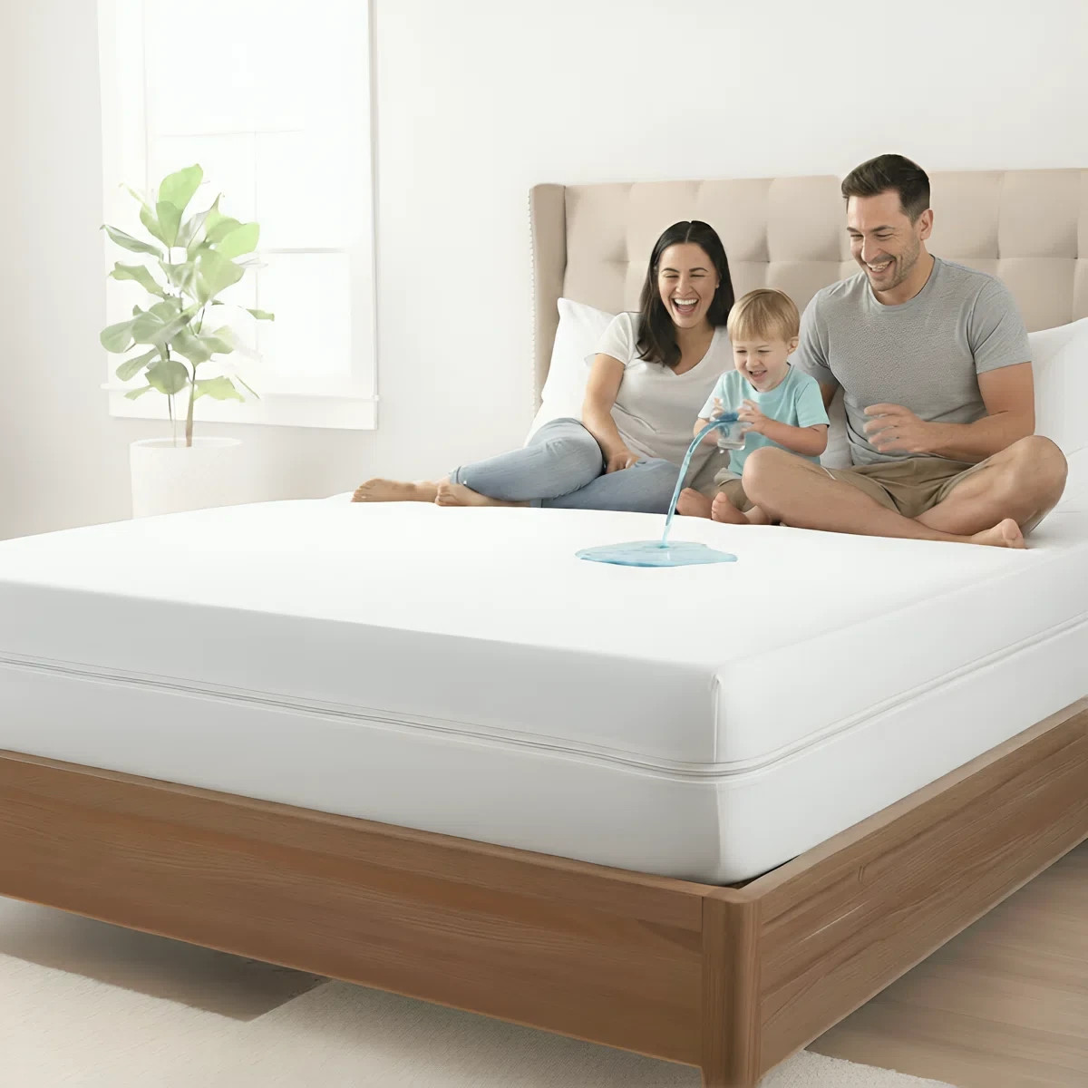 Zippered Mattress Encasement Waterproof Protector Hypoallergenic Mattress Cover gallery