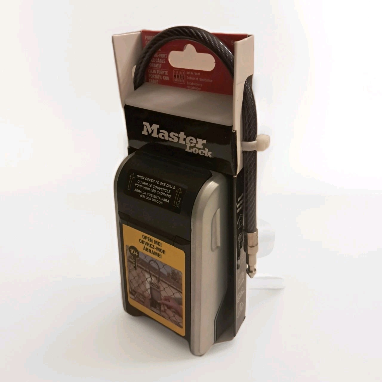 Master Lock 5482D Large Outdoor LOCK BOX w/Removable Cable & Combination, NEW gallery