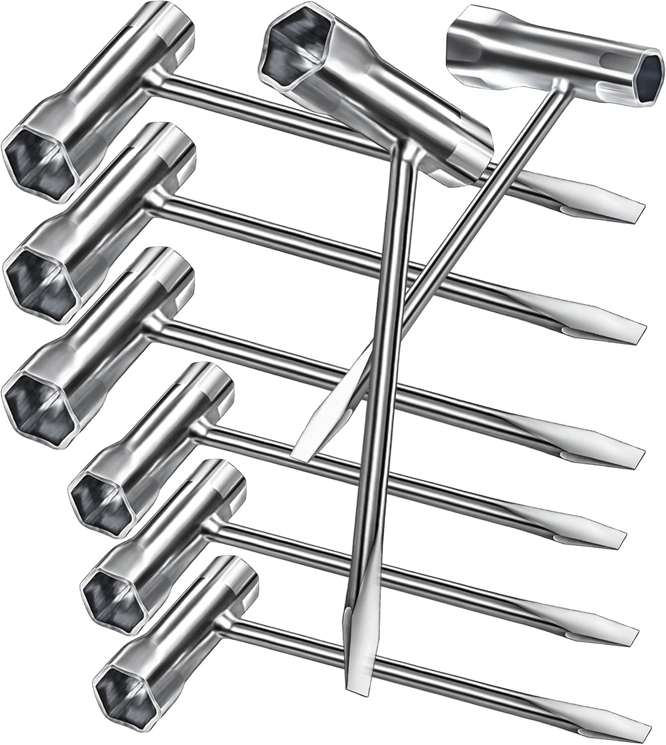 6 Pack Chainsaw Scrench Replacement Tool 13 by 19 Mm Chainsaw Wrench Equipment gallery