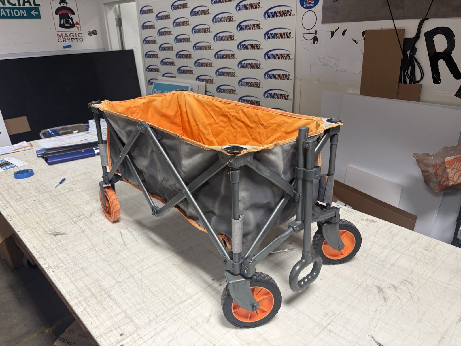 PORTAL COLLAPSIBLE WAGON, FOLDABLE BEACH WAGON CART, ALL TERRAIN, 225LBS - GREY gallery