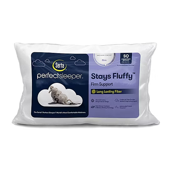 Serta PerfectSleeper Stays Fluffy Firm Support Pillow 20x28 gallery