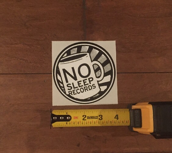 No Sleep Records Sticker 4" Circle Wonder Years Mixtapes Moose Blood gallery