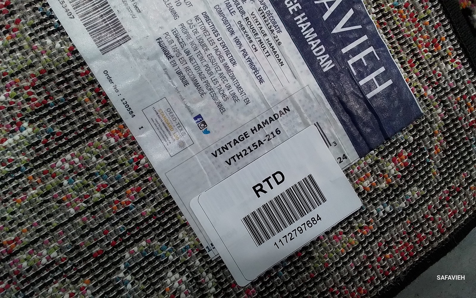 RED / MULTI 2'-3" x 16'-0" Flaw in Rug, Reduced Price 1172797684 VTH215A-216 gallery
