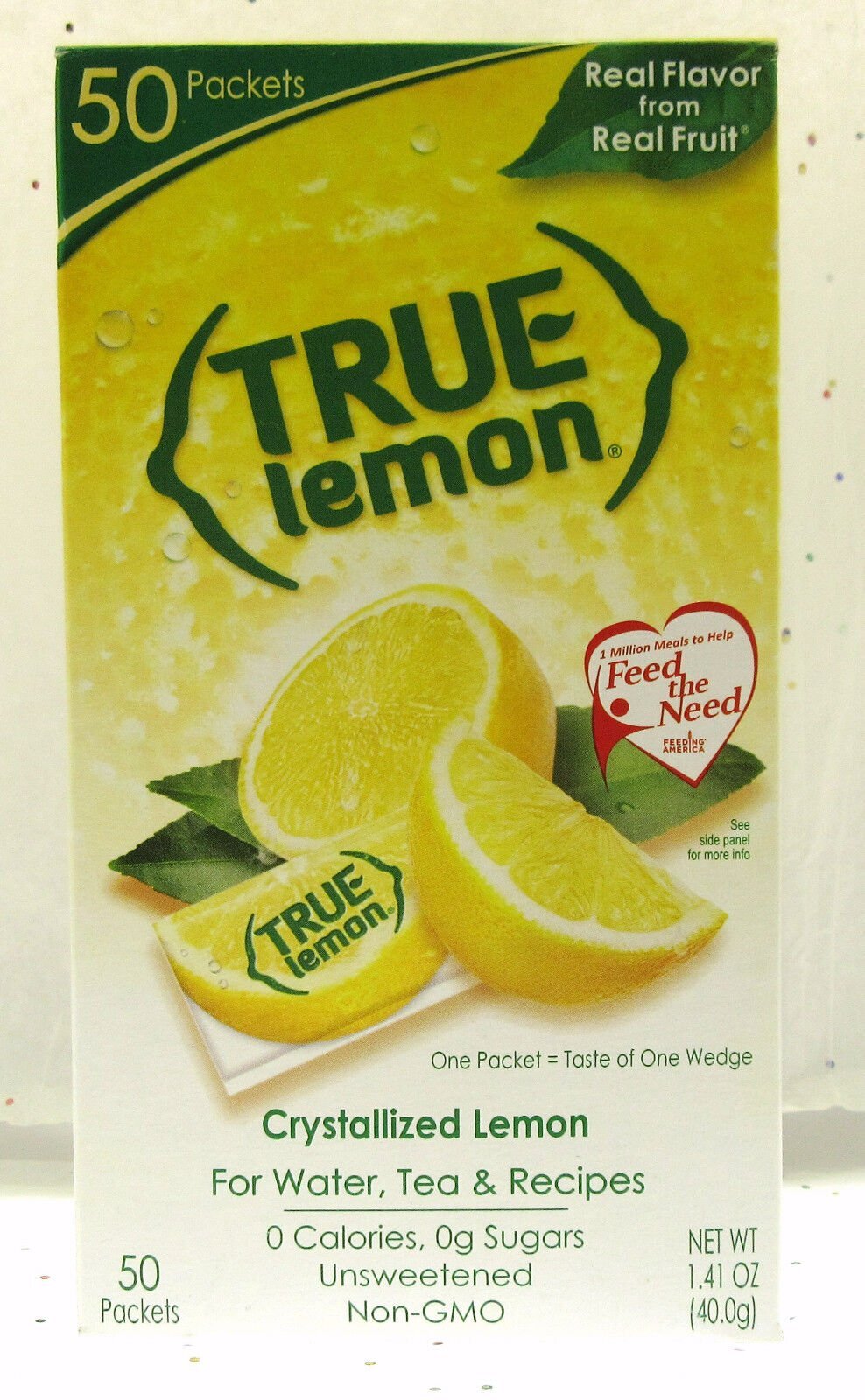 True Lemon ~ Crystallized Lemon ~ Real Flavor From Real Fruit ~ 50 Packets gallery