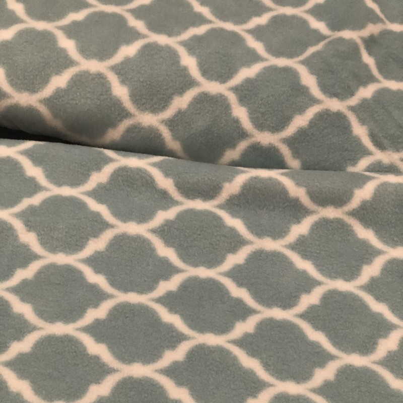 True North Micro Fleece Full Bed Sheet Set 14” Pocket Ogee Teal NOS gallery