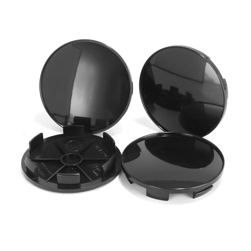 4 Pack Wheel Center Caps Kit for 20" SRT Replica Wheels, OD 68 mm / 2.68 black gallery
