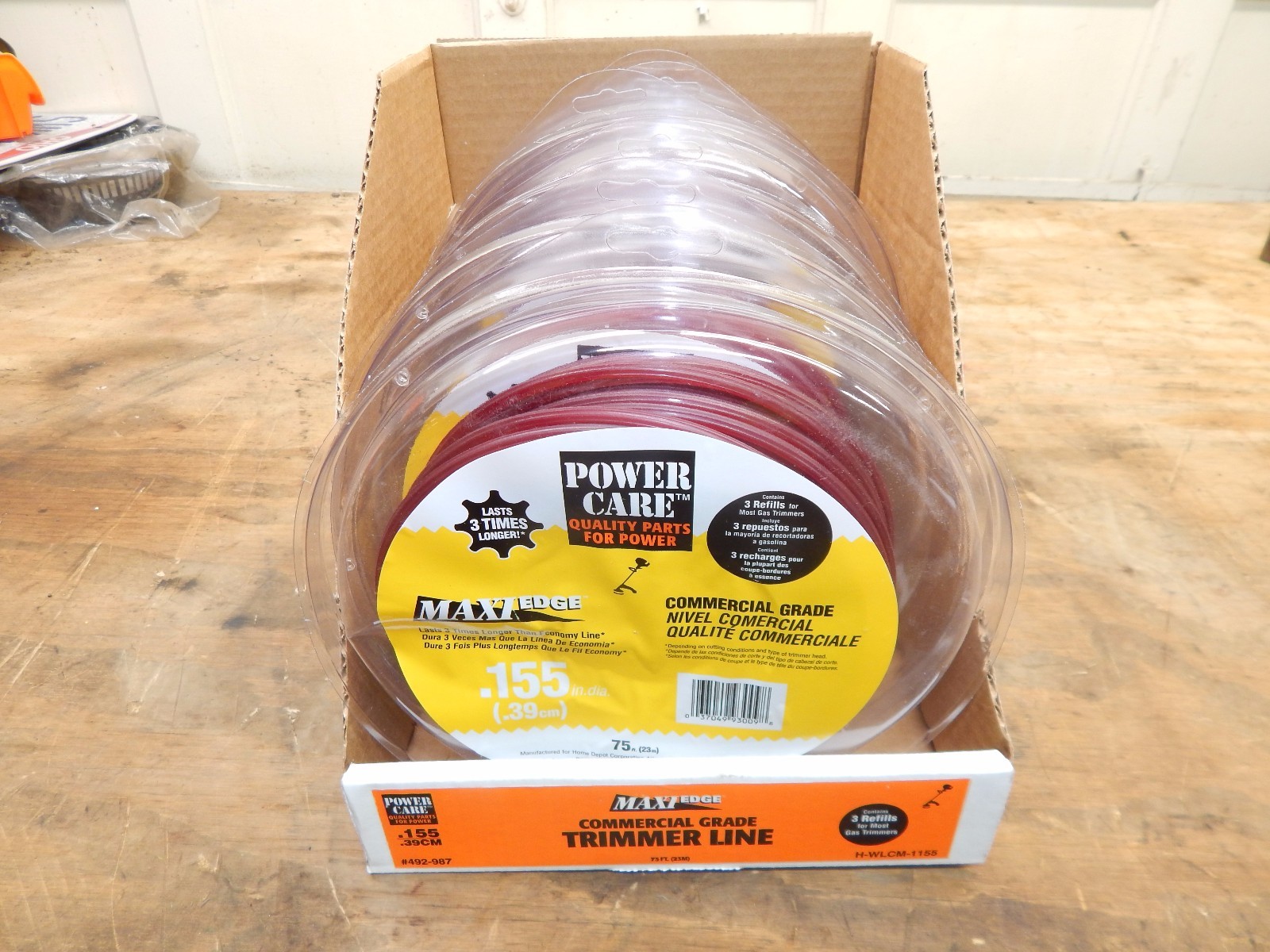 (6) MAXI-EDGE .155 Trimmer Line 75FT ROLL-NEW IN PACKAGE-LOOOOOK gallery