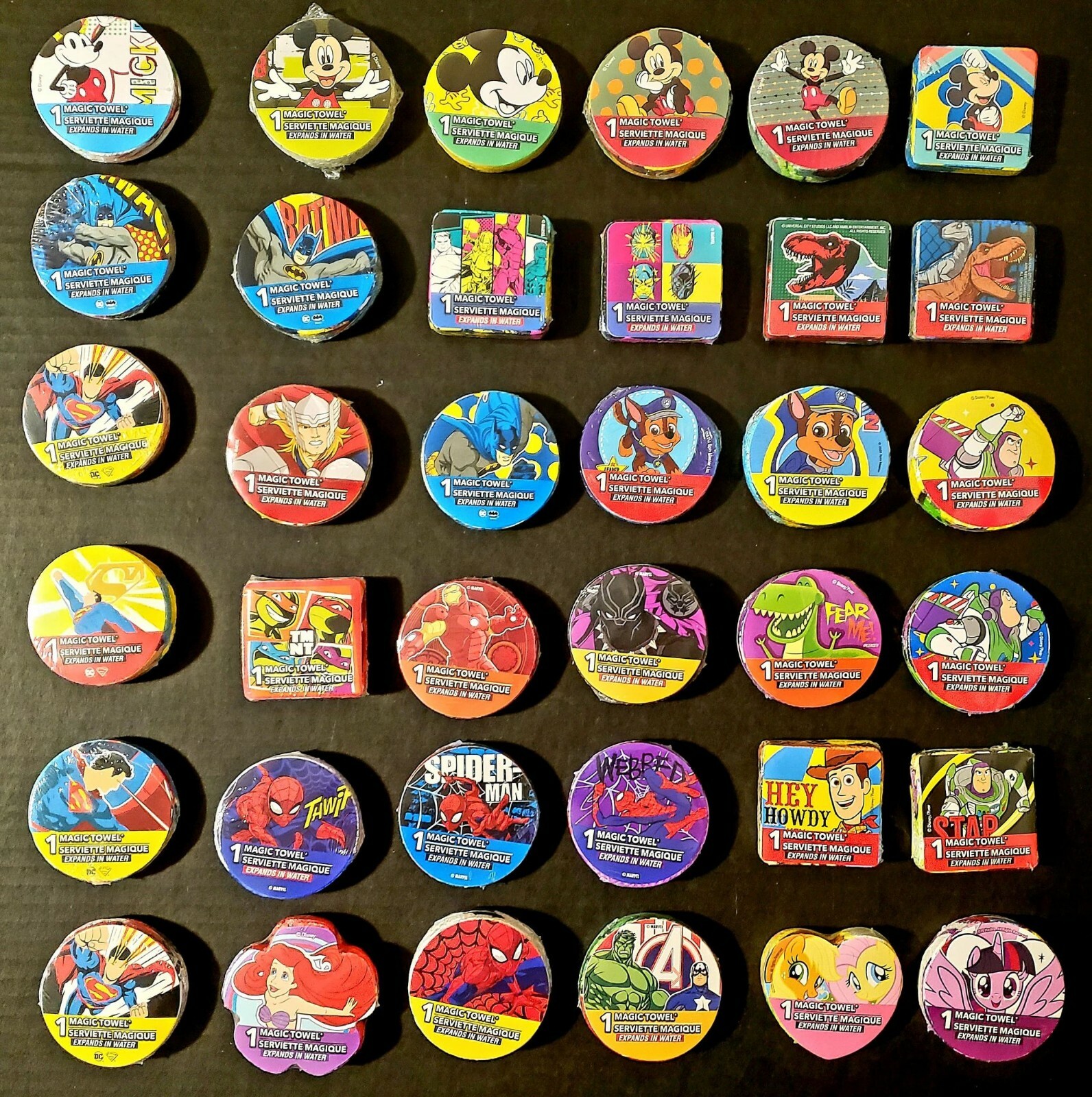 Peachtree Magic Towels Expands In Water, Assorted Characters MARVEL, DC, DISNEY gallery