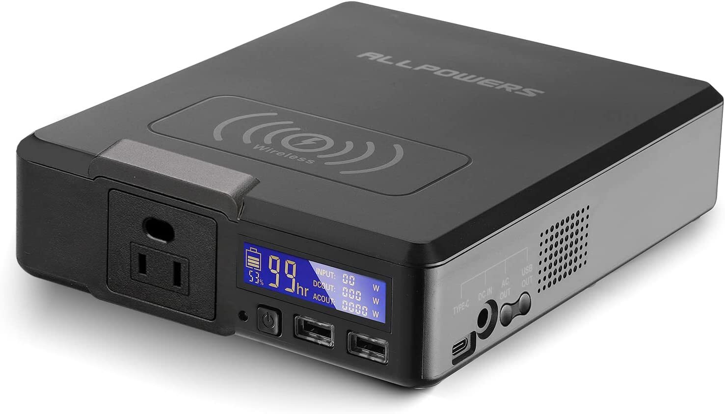 Portable Solar Power Station 41600mAh AC Outlet Emergency Backup For Camping, RV gallery
