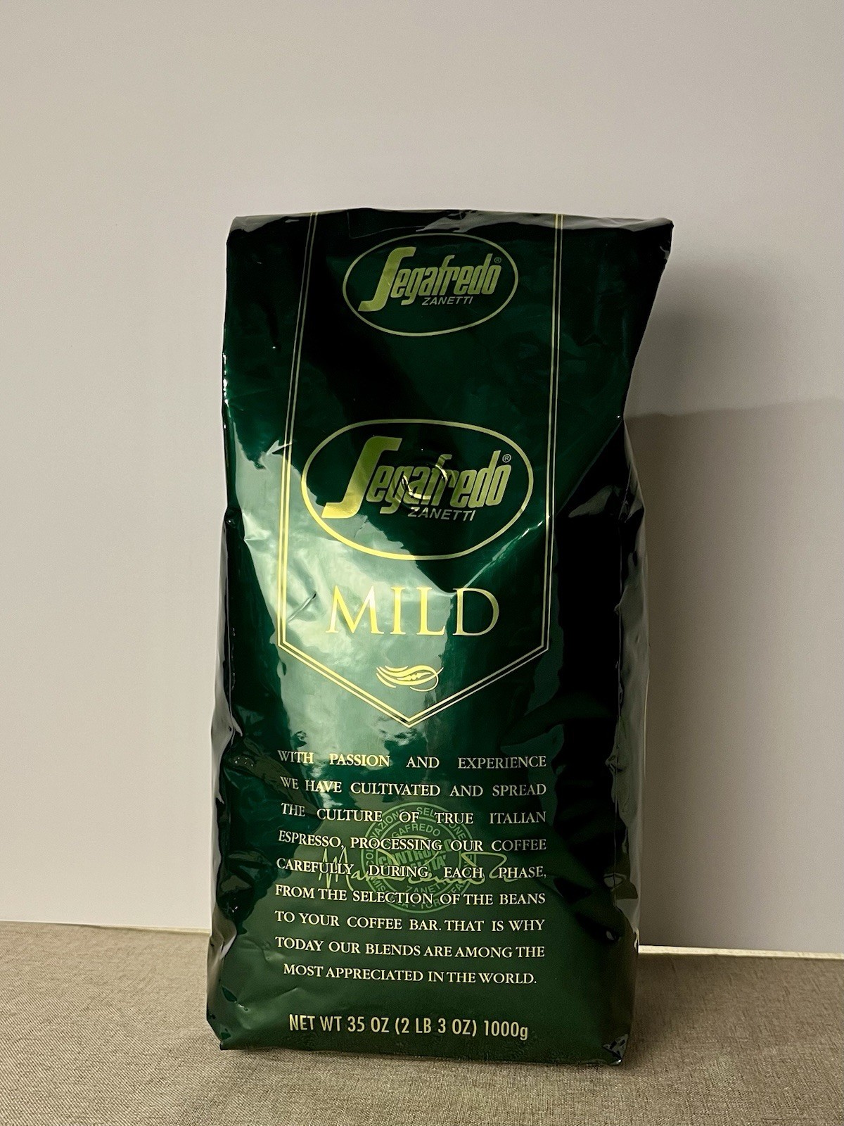 Segafredo Zanetti Mild Whole Bean Coffee 1 Kg 2.2 Lb BB 2/12/27 gallery