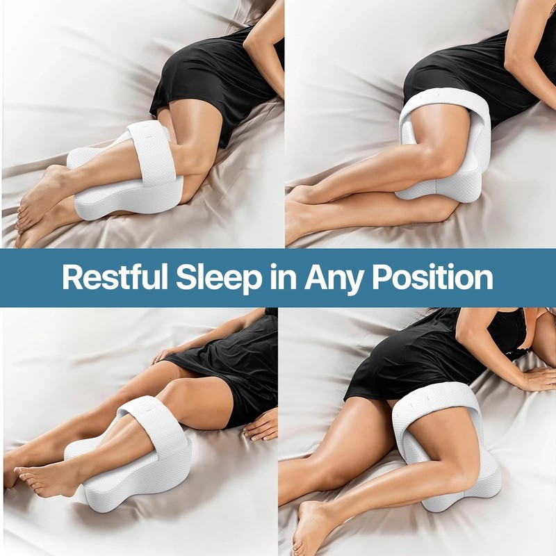 Memory Foam Knee Pillow for Side Sleepers, Adjustable Leg Support for Alignment gallery