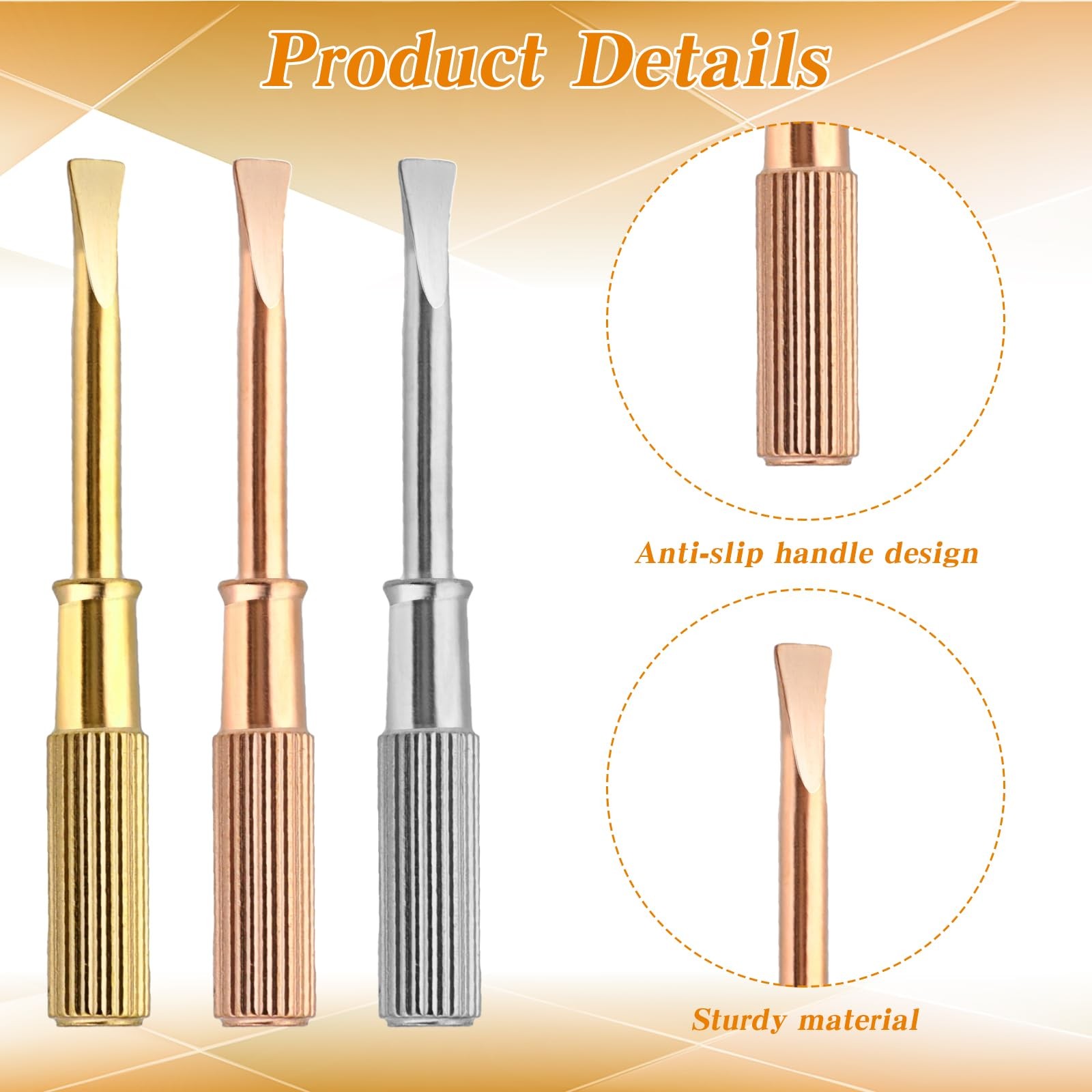 3Pcs Cartiers Screwdriver, Silver, Gold, Rose Gold Cartiers Bracelet Screwdri. gallery