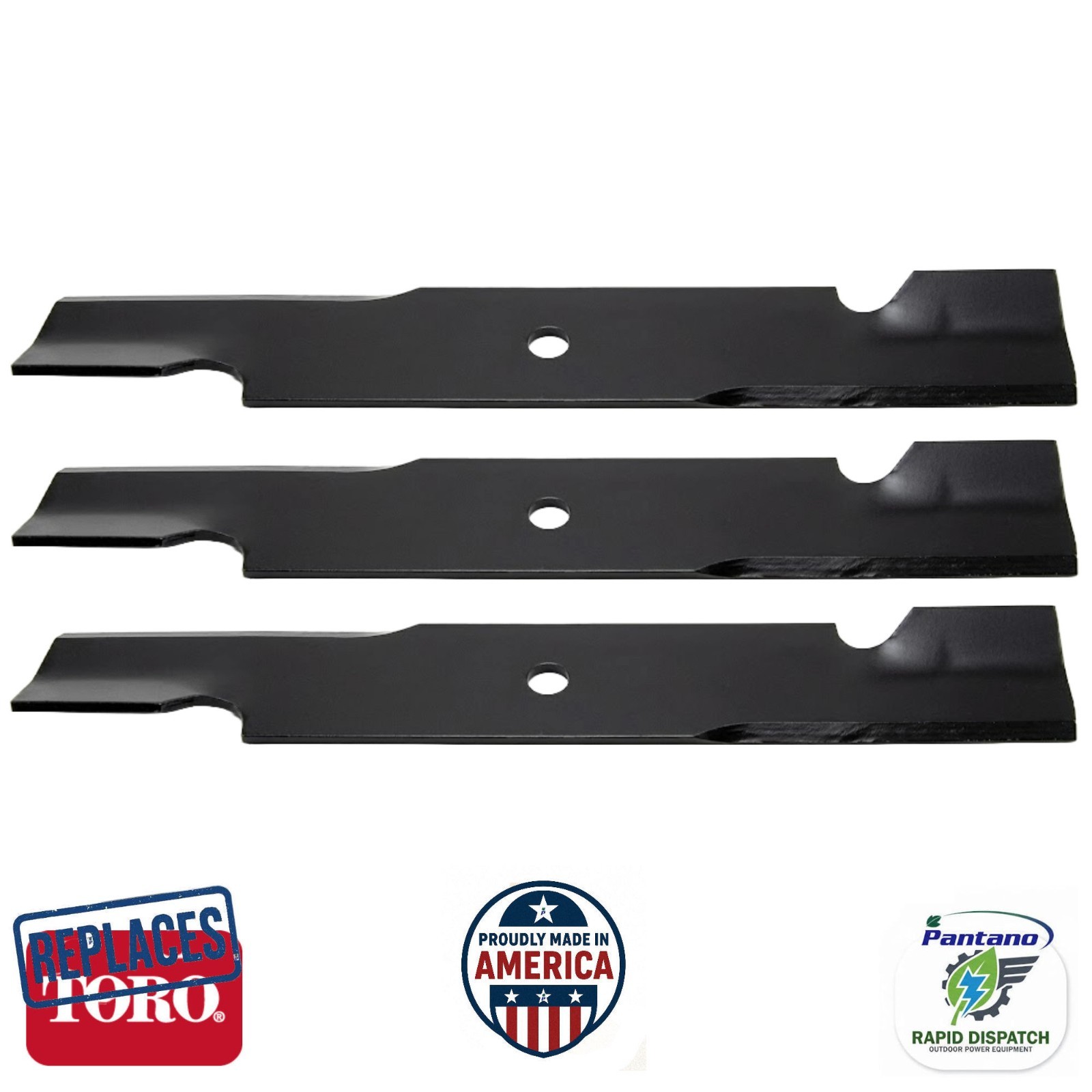 High Flow Blade fits Toro Z Master 6000 Grandstand 48" 15/16" Hole 140-1243 3-PK gallery