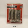 EVERBILT 4" SQUARE CORNER DOOR HINGES 806-813 SATIN NICKEL FINISH NIB gallery