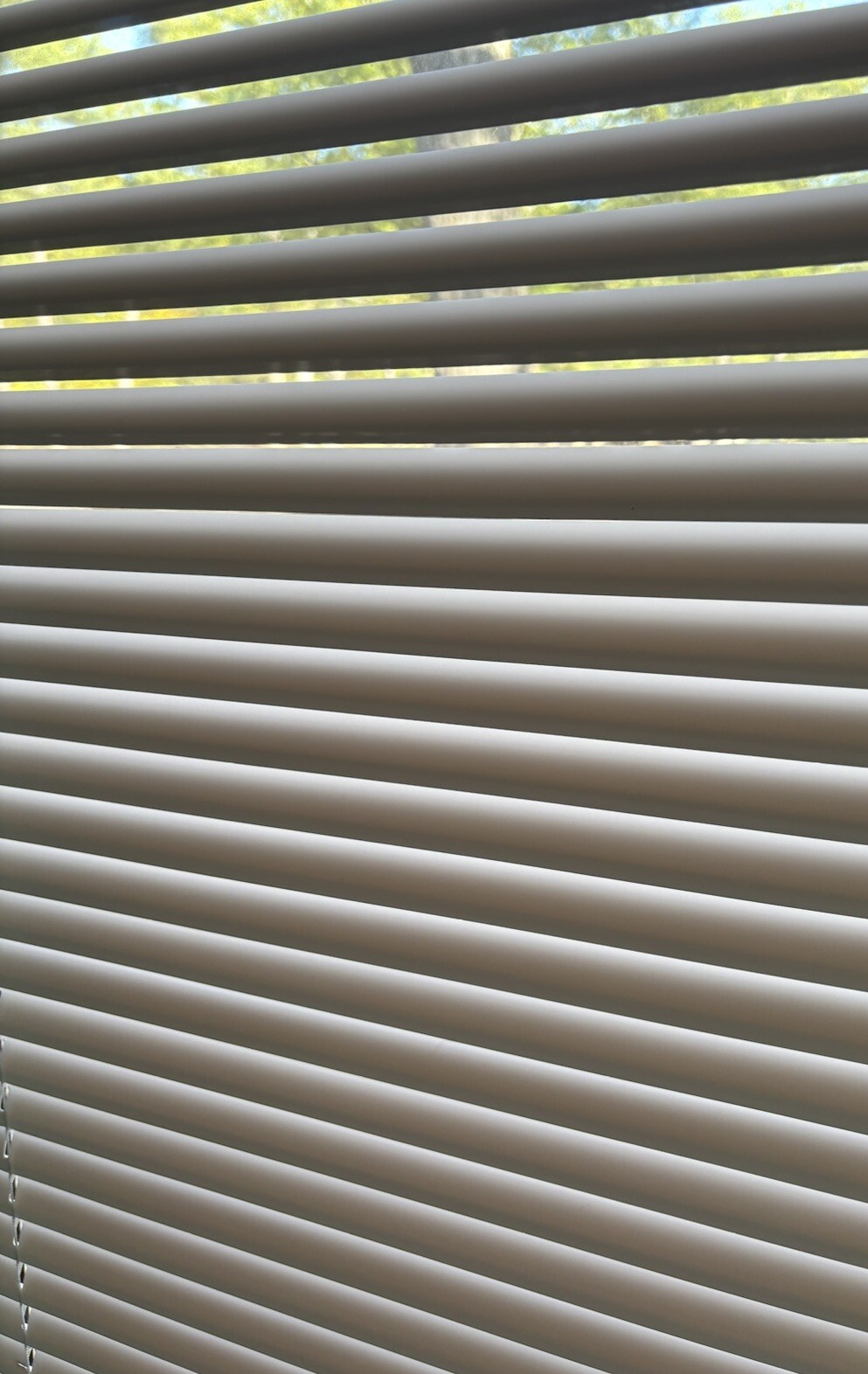 White vertical 63 width Cordless Vinyl Blinds for bedroom and living room gallery