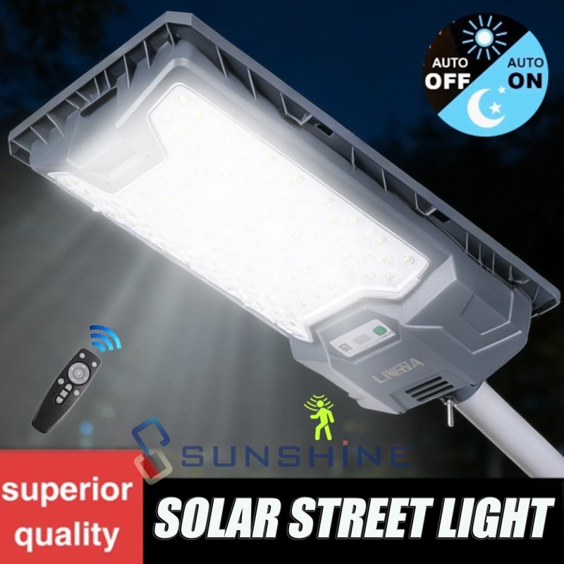 26000000LM Commercial Solar Street Light LED Outdoor Dusk to Dawn Road Area Lamp gallery
