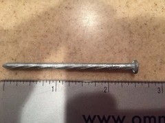 8D 2-1/2” Nails HDG D/S 5 Lbs Deck Lock Nails (Approx 700 Nails) Spiral Shank
