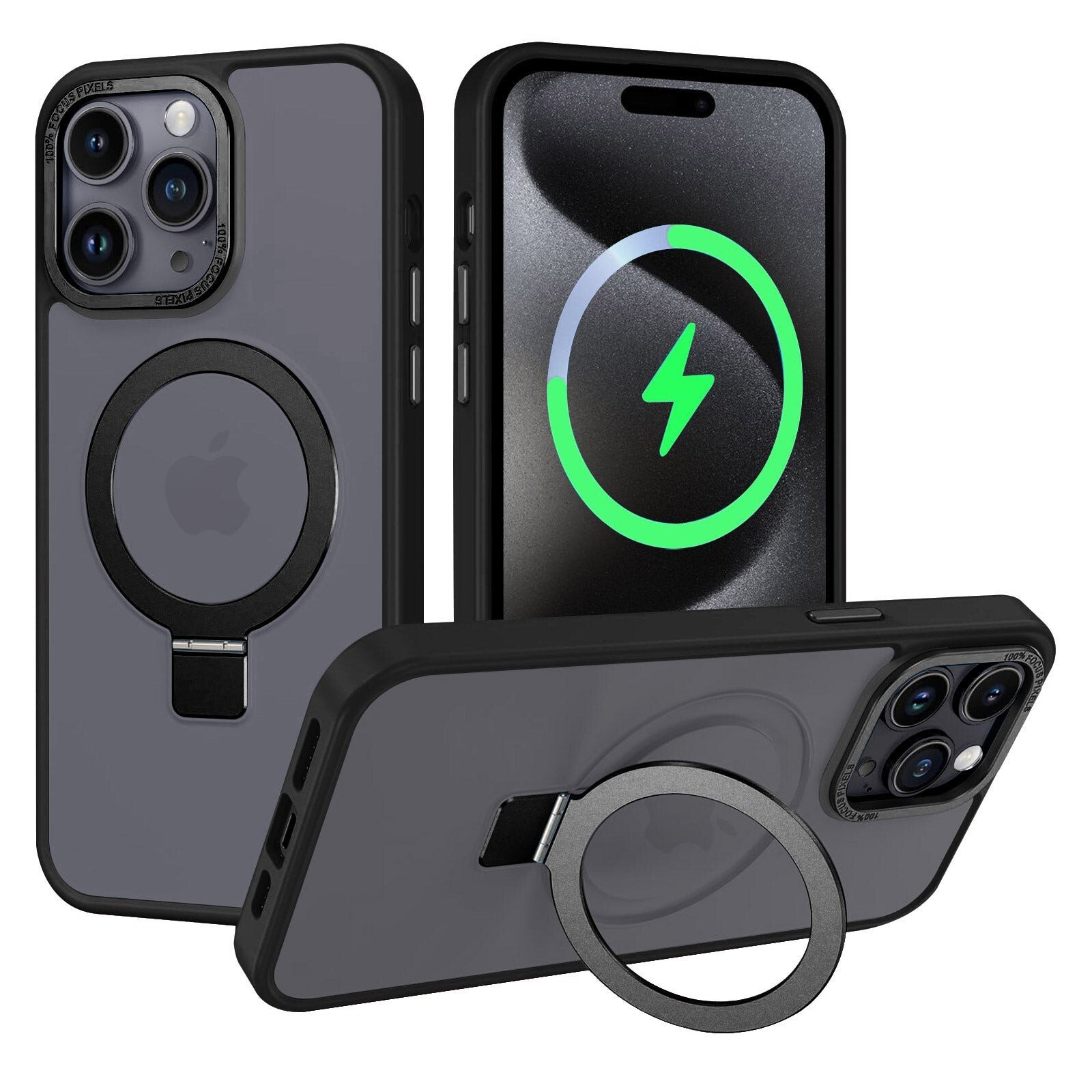 For 13/14/15/16 Series Case with magnetic Charging Stand Matt Hard Cover