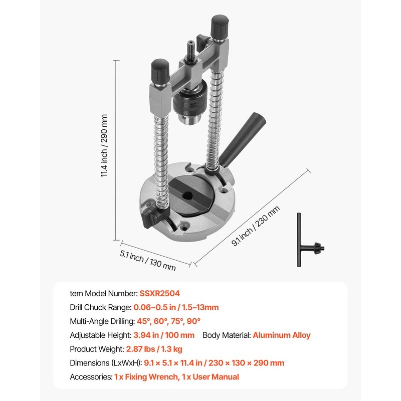 Drill Guide Multi-Angle Press Portable Precision Drilling Guide Jig Attachment gallery