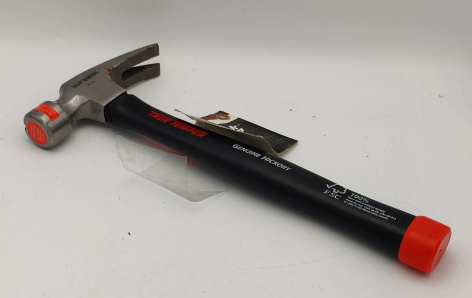 New! True Temper Shock Zero Genuine Hickory Wood Rip Claw Hammer 20 oz / 14" gallery