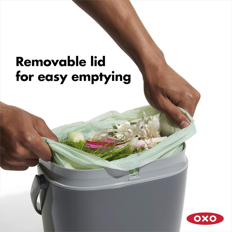 OXO Good Grips EASY-CLEAN COMPOST BIN - CHARCOAL - 1.75 GAL/6.62 L gallery