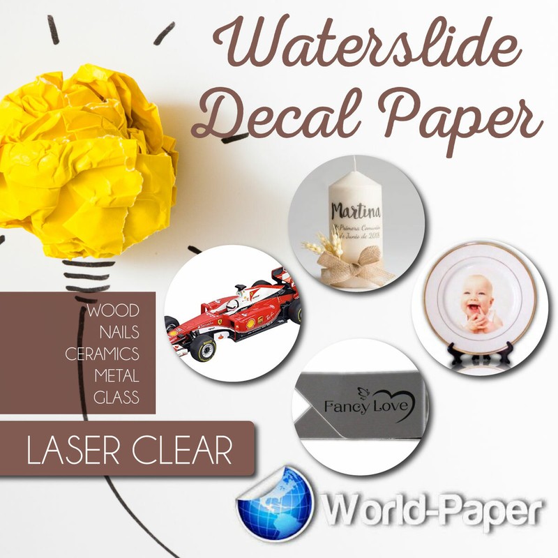 Waterslide decal paper, White or Clear INKJET/LASER Choose your quantity! gallery