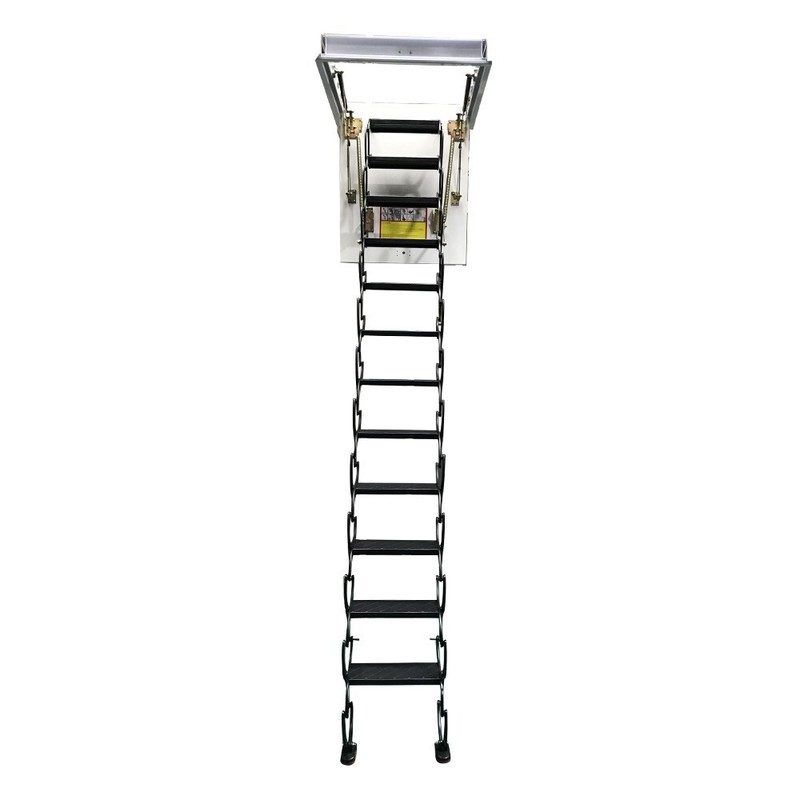 10.5FT Attic Pull Down Ceiling Ladder Access Stairs Carbon Steel Folding Loft L gallery