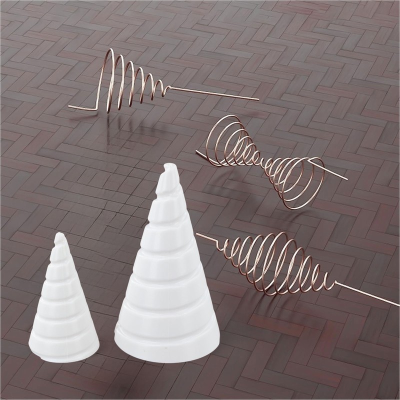 Fibonacci Coil Winding Tool 2PCS Set for Gardening and Electrical Exploration gallery
